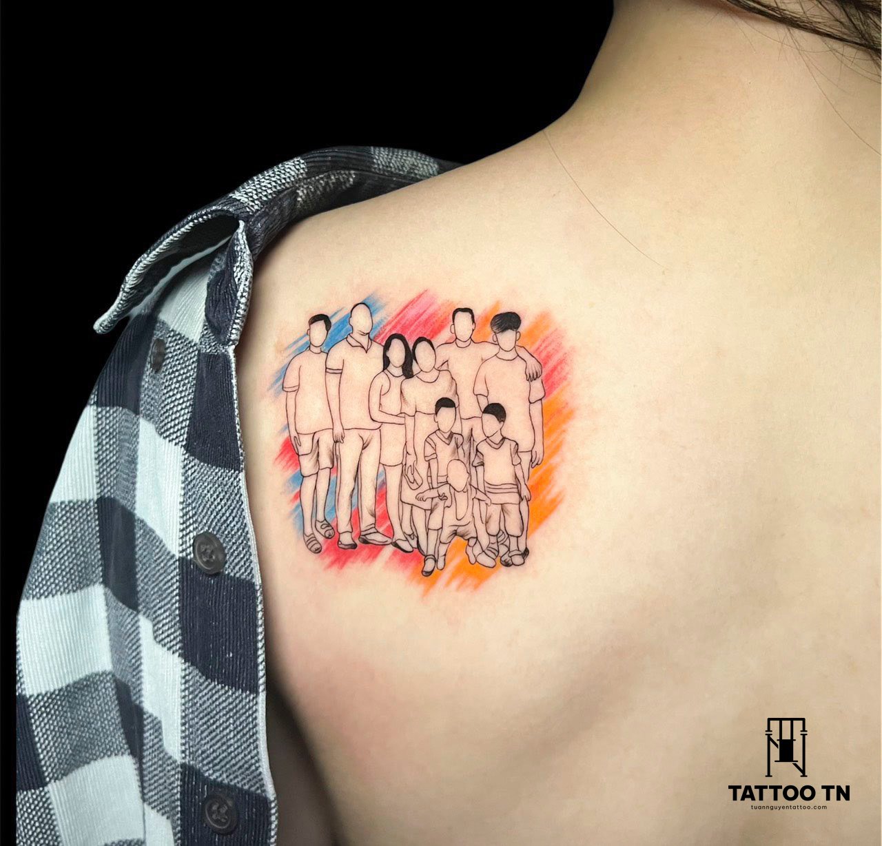 Hình Xăm Family,Family Tattoo,Hình Xăm Cha Mẹ,Câu Thơ Cha Mẹ,Tattoo Tân Bình