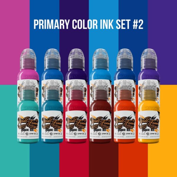 WORLD FAMOUS INK - PRIMARY COLOR INK SET #2