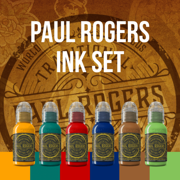 Sét mực xăm WORLD FAMOUS INK - Paul Rogers Ink Set 1oz