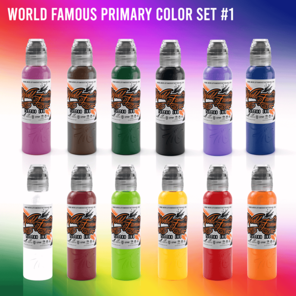 WORLD FAMOUS INK - PRIMARY COLOR INK SET #1